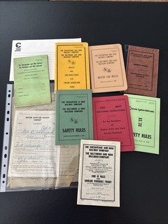 C&O/B&O/WM Railroad Paper Lot Of 10 50s/70s