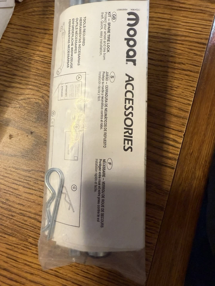03-08 Dodge Ram 1500 03-16 Ram 2500 3500 BLOQUEIO DE GUINCHO PARA PNEU SOBRESSALENTE FABRICANTE DE EQUIPAMENTO ORIGINAL NOVO MOPAR - Imagem 4 de 4