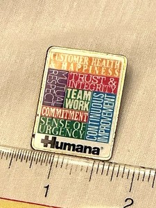 Humana -Employee Values Lapel Pin, Customer Health & Happiness