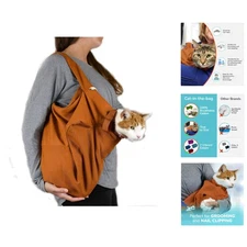 Cozy Comfort Cat Carrier - Small Caramel, Durable & Stylish Travel Solution