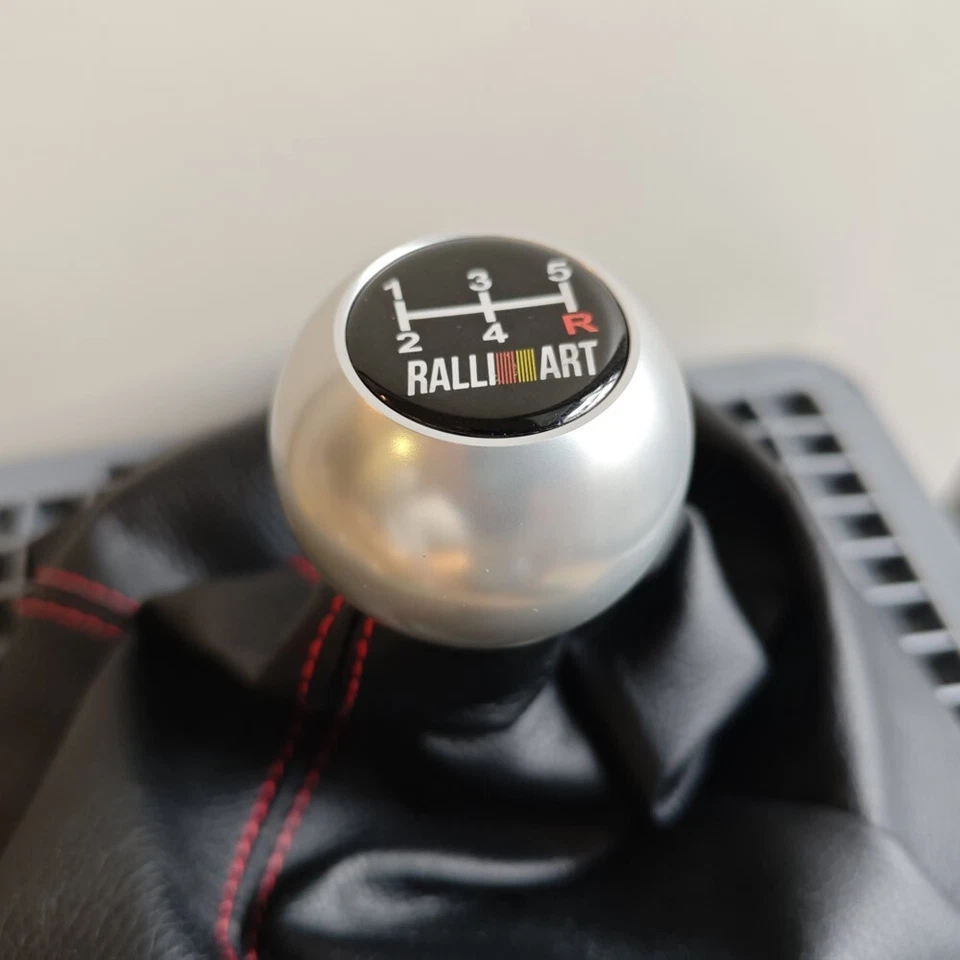 RALLIART 5SP CROMO perilla de cambio MITSUBISHI LANCER EVO MIRAGE ECLIPSE ASX VR4 Foto 2 de 4