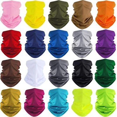 Summer UV Protection Face Cover Neck Gaiter Bandana Scarf Cooling Balaclava Mask