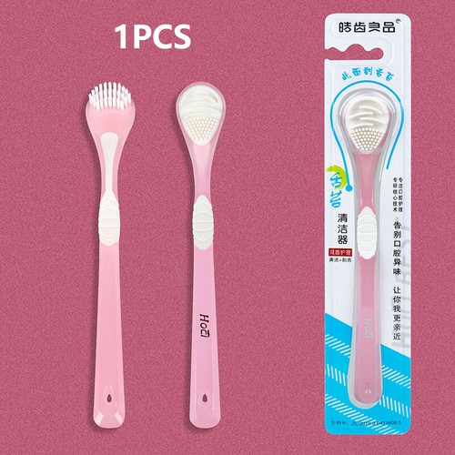 Double Sided Tongue Coating Cleaner Antibacterial Tongue Scraper Adult Scraper - Picture 10 of 14