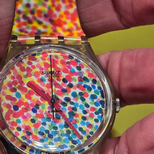SWATCH Uhr - Lots of Dots - 1992 USA Collector's #2 Cert of Auth Vintage WORKS - Bild 13 von 14