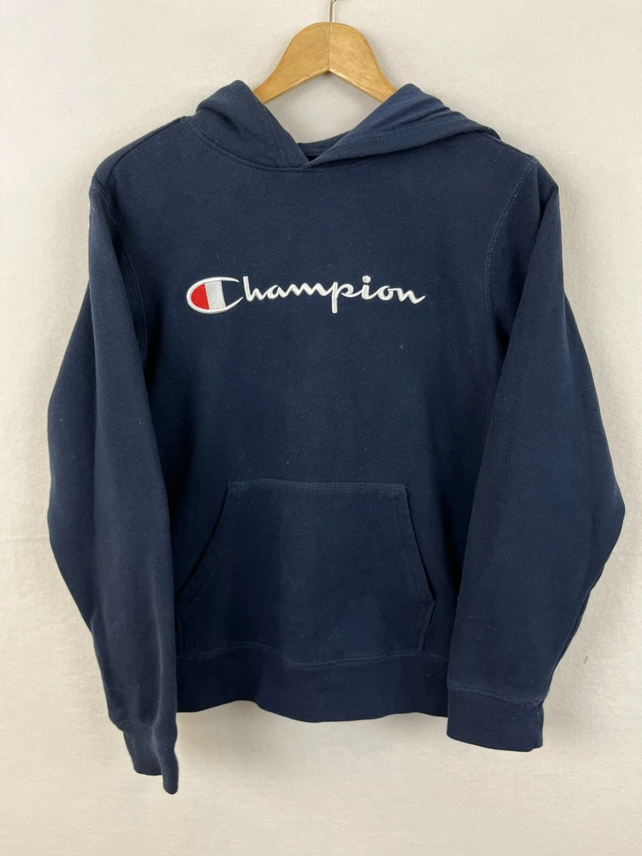 Navy blue champion hoodie womens sale