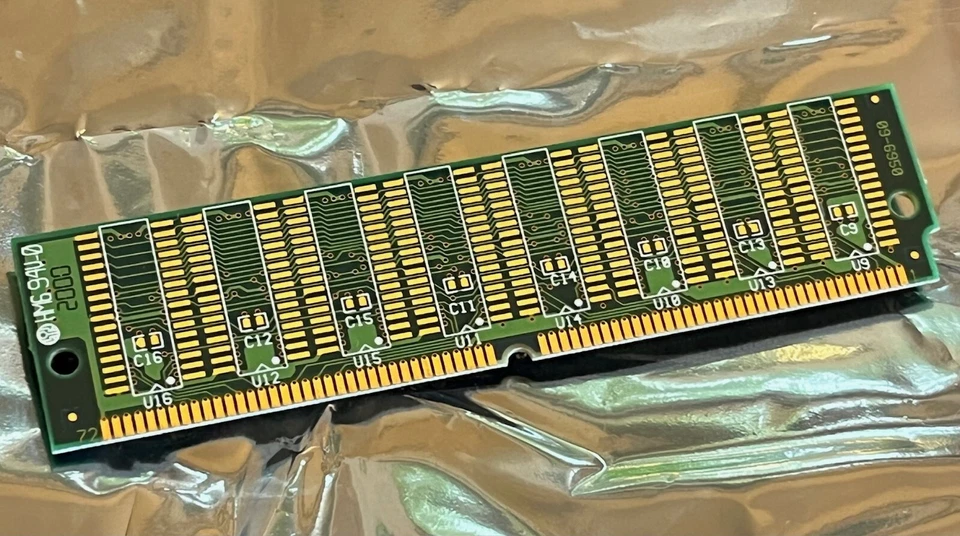 72 PIN 64MB EDO SIMM LOW PROFILE MEMORY 60nS PREMIUM GOLD PLATED (x1) fcb11.4 - Image 2 of 4