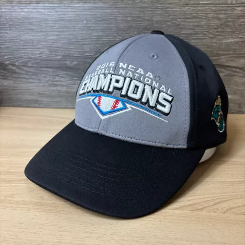 Coastal Carolina Chanticleers Hat Cap Strap Back Gray Baseball Champions 2016