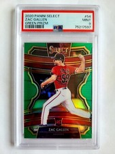 2020 PANINI SELECT GREEN PRIZM ZAC GALLEN RC! 3/5! PSA 9! 1/1! ONLY 5 EXIST!