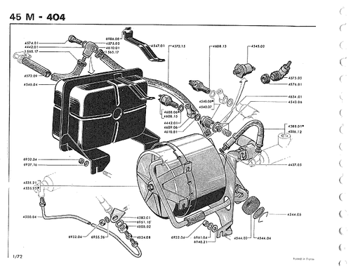 Bremslichtschalter Peugeot D4A 403 404 >M1968 J7 außer Doppelkreisscheiben - Bild 4 von 7
