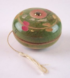 antique wooden yoyo