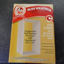 IDEAL PET PRODUCTS RUFF WEATHER LARGE WALL KIT MODEL RWXLWK