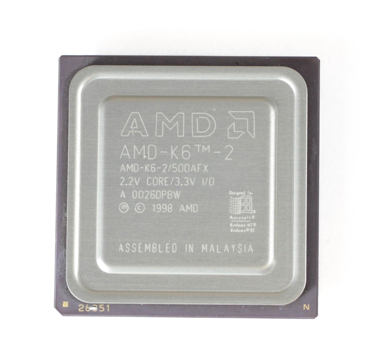 最終価格 超レア✨️AMD K6-III 450MHz Socket7 CPU Socket 7 CPU - AMD K6-2 500MHz - AMD-K6-2/500AFX - TESTED | eBay