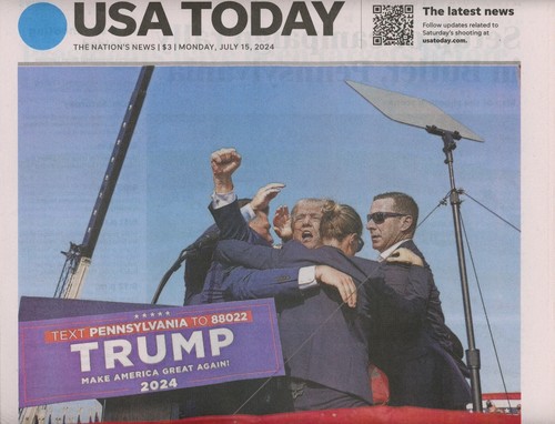 Donald Trump Shot At Rally Newspaper - USA TODAY - Picture 2 of 2