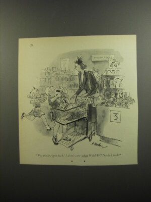 1952 Cartoon by Perry Barlow - Put those right back!