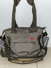 SKIP HOP Olive Green BENTO MEAL TO GO Large Diaper Bag Tote 15"x14"x6"