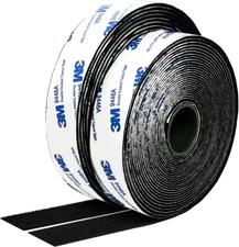 Hook and Loop Tape 1In X 20Ft Self Adhesive Sticky Back Interlocking Nylon Fabri