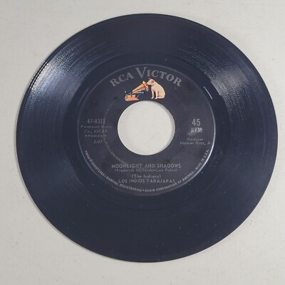 Los Indios Tabajaras   45 RPM Vinyl   Always In My Heart / Moonlight Shadows