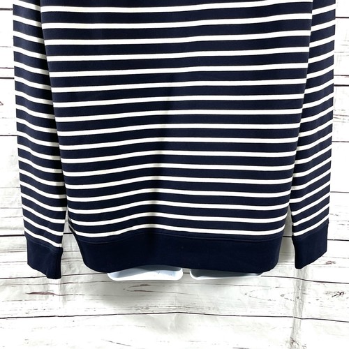 Lauren Ralph Lauren Hoodie Women’s Crew Neck Top Blue Striped Size M NWT - Picture 7 of 11