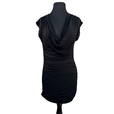 blue dress for baby girl Cowl Back Satin Maxi - Black main image 1