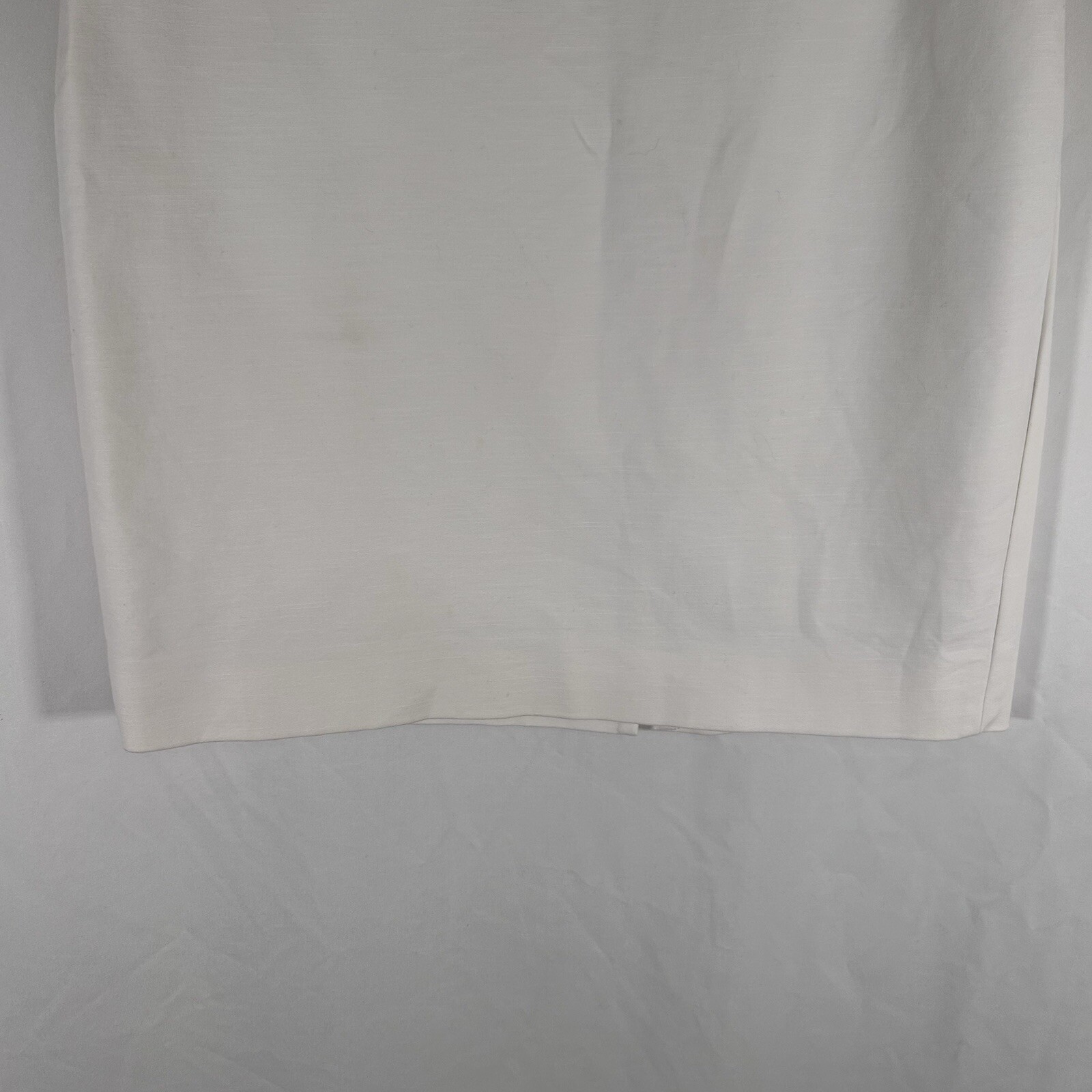 Kate Spade Knee Length Skirt Women's 6 White Zip Back No Pockets Cotton Blend thumbnail 3