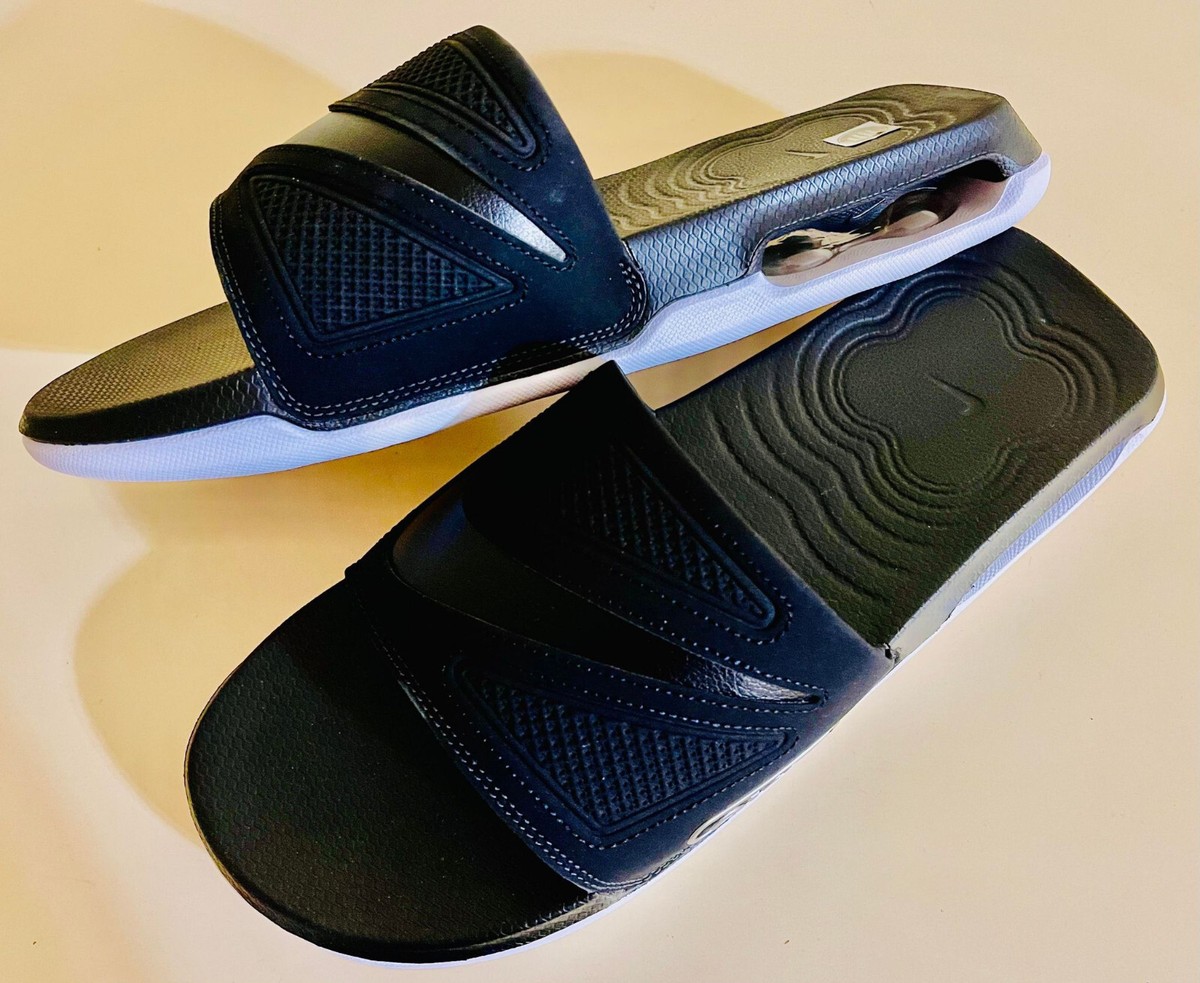 Nike Air Max Cirro Slides Black Metallic Silver Fashion DC1460 004 Mens  Size 10