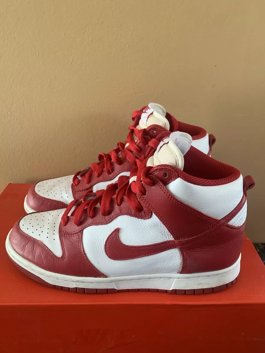 Nike Dunk High Retro QS 2016 St. Johns Varsity Red Size 8 Mens Used SB BTTYS