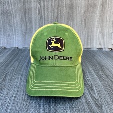 John Deere Adjustable Green Yellow Baseball Hat Cap