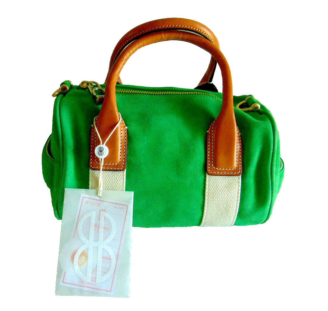 Duffle Purse Crossbody Bag Island Green Suede Small Lola by Bill