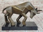 Modernas Abstractas Bull Bronce Escultura Fransisci Mediados Siglo Hogar Figura