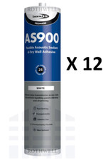 900ML ACOUSTIC SEALANT & WALL BOARD ADHESIVE DRY WALL REDUCE NOISE ACRYLIC AS900