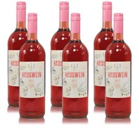 Hauswein Rosé, Halbtrocken, Sortenreines Weinpaket (6X1,0L)