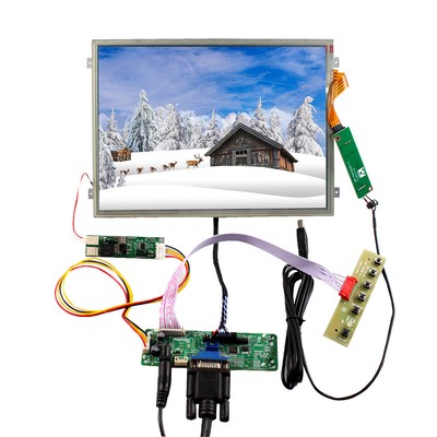 10.4'' 1024X768 CLAA104XA02CW TFT LCD Touch Screen VGA Control LVDs Board 30pins
