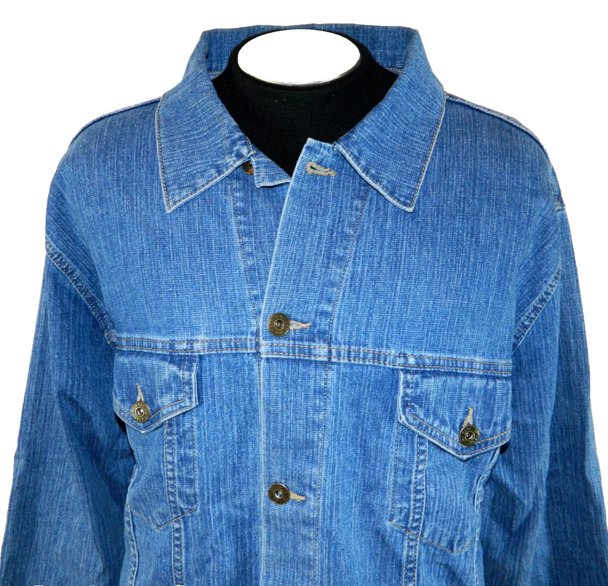 Vintage ESBI Jeans Premium Denim Blue Trucker Jean Jacket