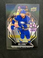 22-23 UD Allure Hockey Black Rainbow 64 Casey Mittelstadt