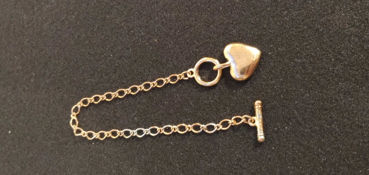 VINTAGE STAMPED Made in Korea Gold Tone With Heart Pendant