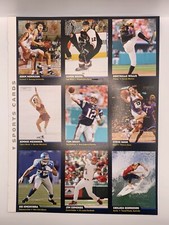 Tom Brady Uncut Sheet Sports Illustrated Cards, Nash, Willis, Gagne, Edmonds