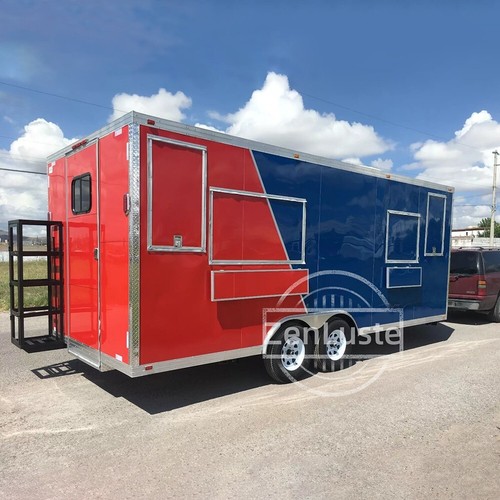 United State Food Truck Bbq Food Trailer with Porch Custom Food Truck