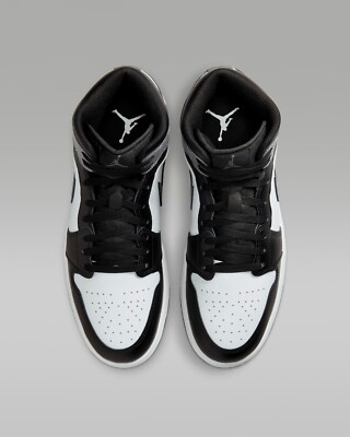 新品/未使用AIR JORDAN 1 MID Black/White/Grey Jordan 1 Mid Black White Iron Grey Men's - DQ8426-001 - US
