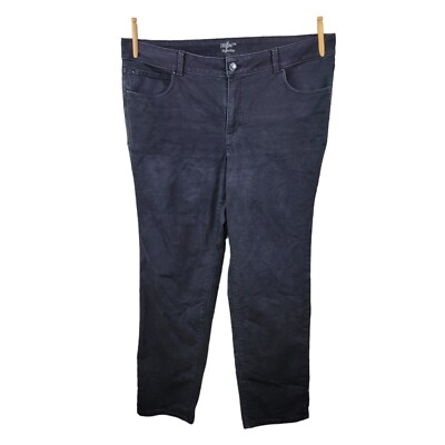 Maurices Plus size 20W Denim Pants Black Jean Ever Flex High Rise Stretch