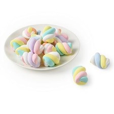 Fake Marshmallow 15 Pcs Mixed Colors Artificial Cotton Candy Simulation Reali...