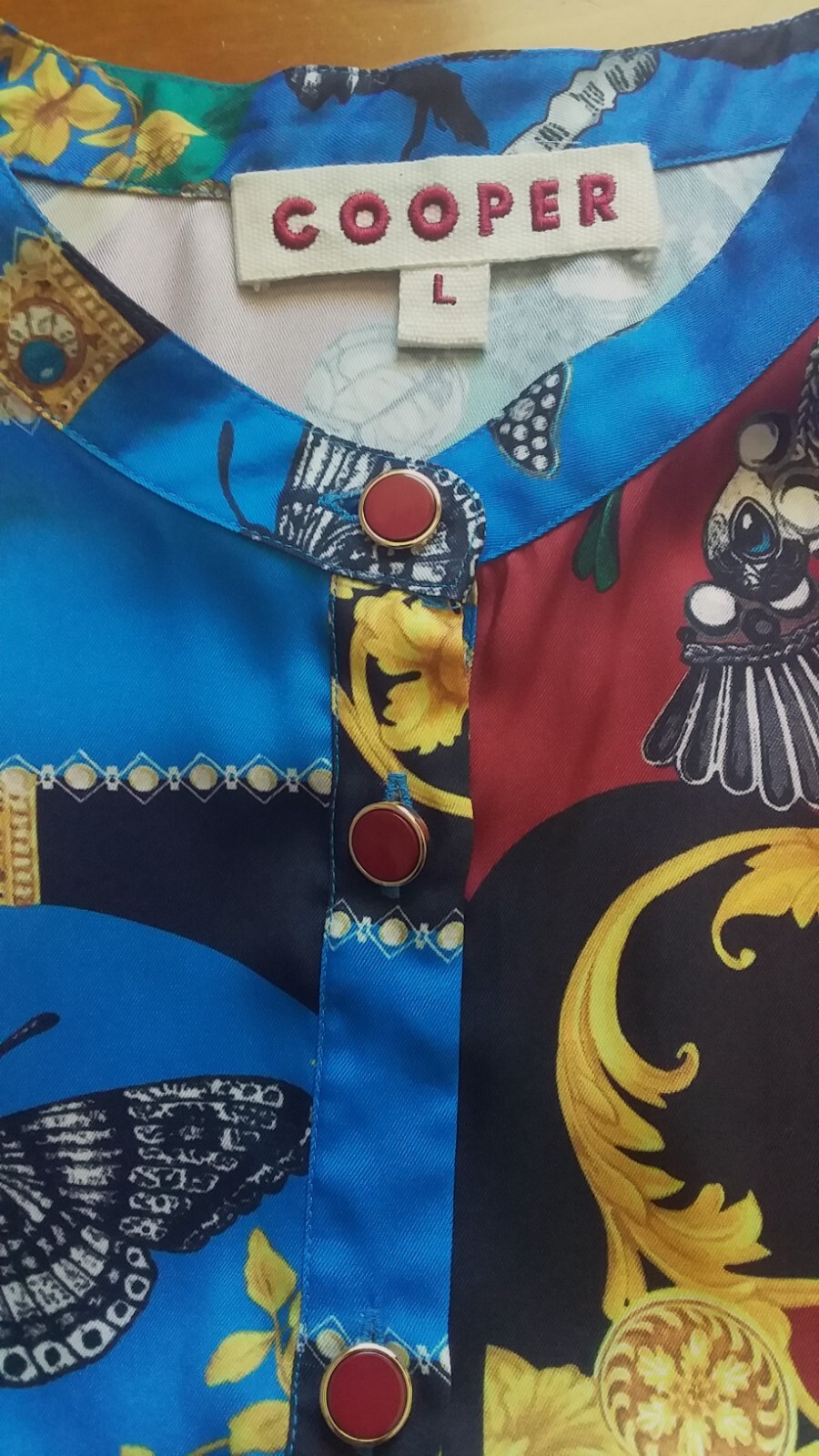 TRELISE COOPER Cooper Long Way To Love Multi Print Maxi Shirt Dress Size L 14 eBay