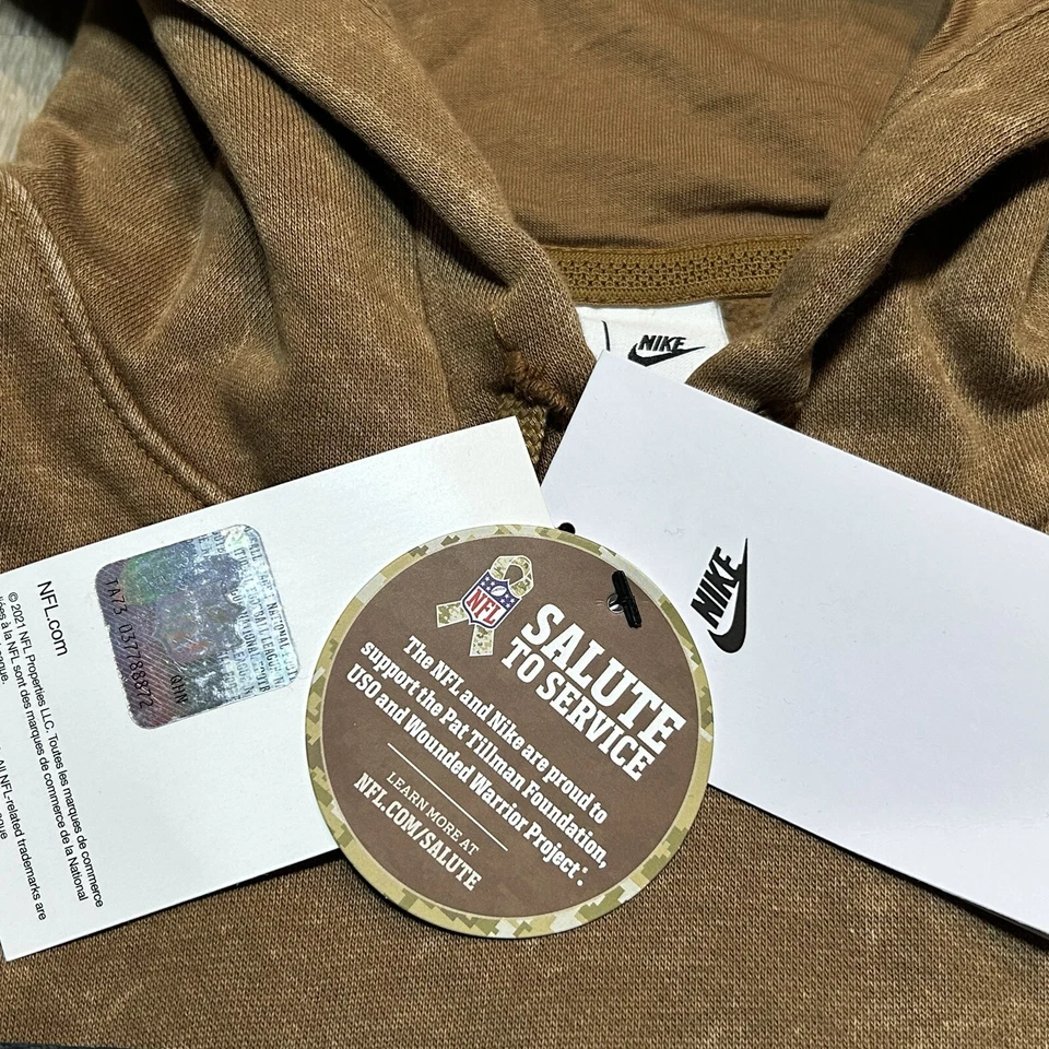 Sudadera con capucha Nike Atlanta Falcons Salute to Service 2023 auténtica suéter lateral Foto 4 de 4