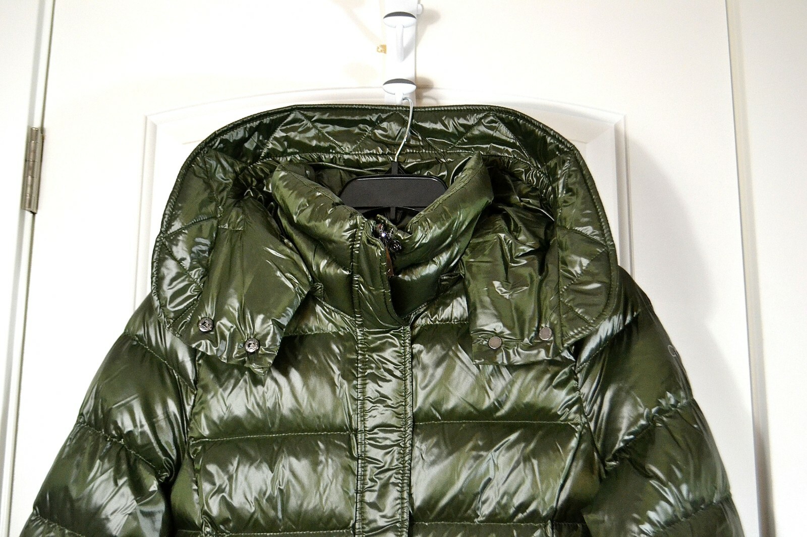 OLIVE JACKET HOODIE PUFFER PACKABLE 