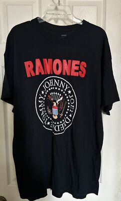 NWT Ramones T-Shirt Navy Blue Size XL