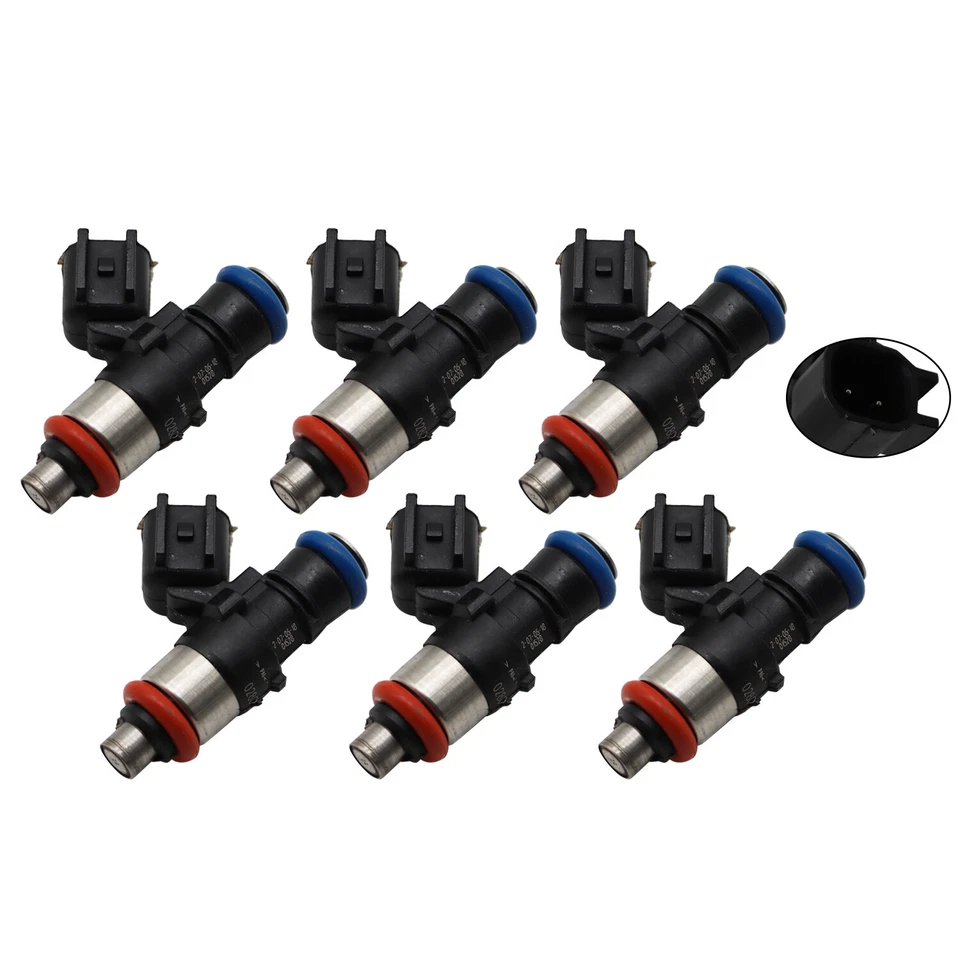 Inyector de combustible de actualización 0280158191 6 piezas nuevo para Ford Flex 2009-2012 3,5 L Foto 3 de 4