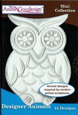 DESIGNER ANIMALS Machine Embroidery Designs CD 135MAGHD Anita Goodesign NEW Pkg.