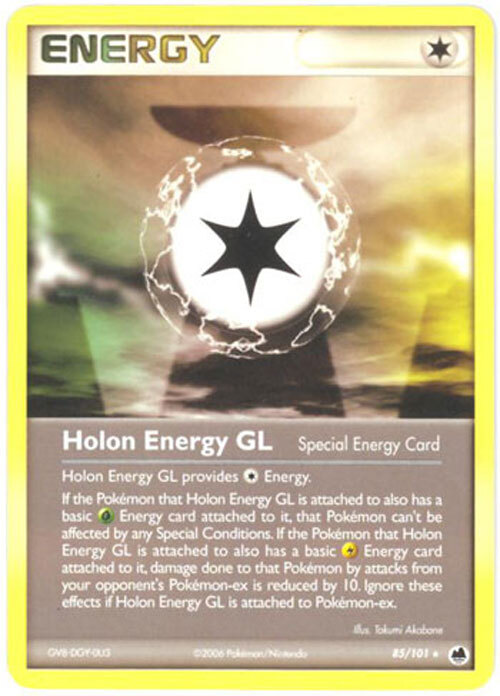 Pokemon Card - Dragon Frontiers 85/101 - HOLON ENERGY GL (rare) - NM