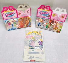 NEW Barbie McDonald's Happy Meal Boxes  Dolls of the World  Set of 2  1 