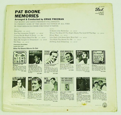 Memories - Pat Boone Vinyl Album LP - Picture 2 of 8