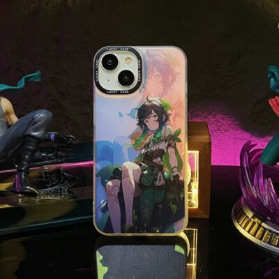 Genshin Impact Game Für iPhone 11 12 13 14 15 Laser Case Hülle Schutzhülle Cover